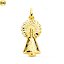 Medalla Virgen del Pilar de oro 18k de 26 mm